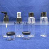 Eco- Friendly Plastic Transparent Travel Bottle Sets for Women Travel Bottle Kit thumbnail-2