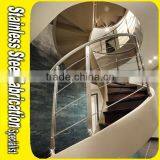 Indoor Stainless Steel Handrail Spiral Staircase Decorative Spiral Stairs thumbnail-5