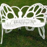 Double-Seat Butterfly Garden Beach Lounge Chair Cast Aluminum Bistro Chair thumbnail-1