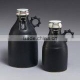 Wholesale Ceramic Black Growlers 64oz, Ceramic Beer Growler thumbnail-2