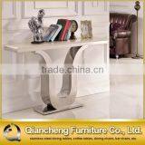 Luxury Modern Stainless Steel Console Table With Mirror thumbnail-1