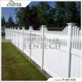 Fentech White Picket Top Decorative PVC Fence Garden Fence