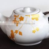 strengthen porcelain teapot with decal