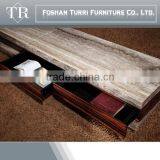 Modern Living Room Furniture Nature Marble Travertine TV Cabinet Designs thumbnail-4