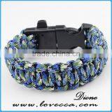 2016 Custom With Flint Fire Starter Survival Paracord Bracelet With Logo thumbnail-3