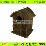 Custom Antique Flame Burned Wood Bird Feeder thumbnail-1