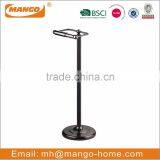 Standing Bronze Metal Toilet Paper Roll Holder thumbnail-1