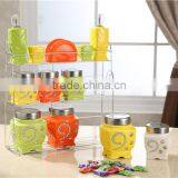 Colorful Kitchen Ceramic Canister Set thumbnail-6