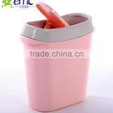 Emc Plastic Mini Trash Can, Mini Trash Can With Cover thumbnail-5