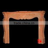 Interior Decoration Rose Marble Fireplace thumbnail-1