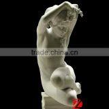 Sitting Nude Lady Stone Sculpture thumbnail-1