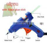 20W Glue Gun + 25pcs 200mm Glue Stick Crafts Repair Tool Mini Electric Heating Hot Melt Glue Gun