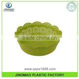 Hollow Out Design Round Shape PP Plastic Storage Fruit Basket
