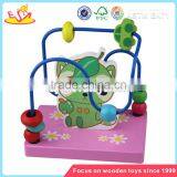 Wholesale Durable in Use Wooden Beaded Pull Car Toy for Children Pretty and Colorful Wooden Beaded Pull Car Toy W11B013 thumbnail-2