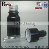 5 ml 10 ml 15ml 20ml 30ml 50ml 100ml Black Glass Bottle Frosted Black Glass Bottle With Black Dropper thumbnail-3