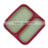 Collapsible Silicone Food Containers Dinner Bucket Lunch Box Thermal Bento Box thumbnail-3