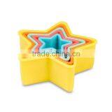CC-6882 5-Pieces Colourful Plastic Star Shaped Cookie Cutter thumbnail-1
