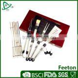 Bbq Set With 22pc Food Grade Stainless Steel Bbq Set in a Wooden Box thumbnail-1