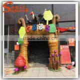 Factory Wholesale Fiberglass Cartoon Statues Garden Status thumbnail-2