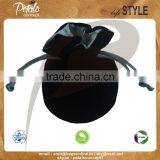 Velvet Drawstring Jewellary Pouch With Inner Satin Lining Polysilk Drawstring