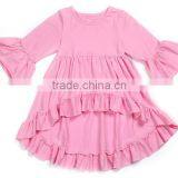 Hot Sale New Kids Cotton Ruffle Long Sleeve Pettitop High Quality Baby Fall Clothes thumbnail-2