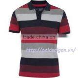 OEM Service Mens Polo T Shirt With Striped Design thumbnail-2