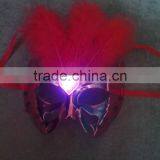 2014 Wholesale Feather Led Flashing Light Party Masks thumbnail-1