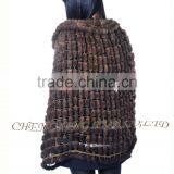 CX-B-M-56 Wholesale Women Cape Mink Fur Fashion Poncho/ Fur Shawl thumbnail-4