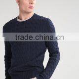 Men's O-neck Cable Sweater(ms024) thumbnail-1