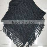 New Designer Grey Sequin Glitter Knitted Shawl for Winter thumbnail-4