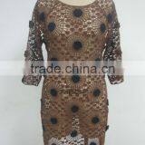 Elegent Lady's Crochet Casual Dress thumbnail-1
