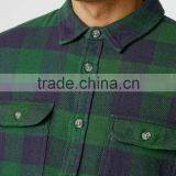 Mens Flannel Plaid Shirt Casual Dress 100%cotton Shirts thumbnail-3