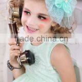 Pink and Green Wholesale Party Dresses for Girls of 7 Years Old thumbnail-5