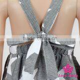 Casual Wear Girl Printed Five-pointed Star Sleeveless Stripe Baby Dress Cutting Beautiful Baby Gril Dress thumbnail-4