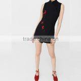 Oriental Design Playsuit Embroidered Western Qipao Business Casual Apparel thumbnail-2