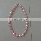 Baby Girl Summer Necklaces Round Pearl Jewelry Pink Kids Clothing Decor 2016 Wholesale Children Clothes Decor thumbnail-3