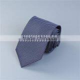 Wholesale Polyester Necktie Black & White Stripe Custom Tie thumbnail-3