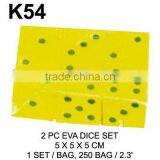 K54 2PC EVA DICE SET thumbnail-1