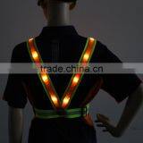 High Visible Elastic Exercise Led Reflective Flashing Safety Sporting Running Belt Vest thumbnail-4