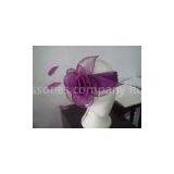Custom Fashion Soft Feathers, Folded Sinamay Band Ladies' Fascinators With Velcro at Back thumbnail-1