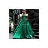 Green Colour Long Evening Dress 2012 New Fashion 30589 thumbnail-2