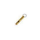 yellow emergency Whistle Promotional Keychains for hiking and fun