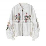 B22676A Korea Fashion Women Baseball Uniform Coat Embroidered Jacket Windbreaker Jacket thumbnail-5