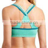 Custom Factory OEM Service Yoga Wear Sexy Polyester Spandex X Back Sports Bra thumbnail-2