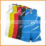2013 Jersey Basketball Logo Design / Red Basketball Jersey and Short / Blue Basketball Uniforms