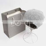 Wholesale Grey Men's Knit Slouch Beanie thumbnail-5