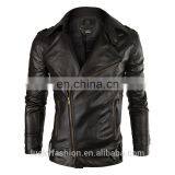 Customized Fashion Style Mens Windbreaker Jacket Man PU Leather Jacket Manufacturers thumbnail-2