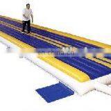 Hot inflatable air track for gym