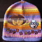 Latest Trend Christmas Gift Knitting Beanie With Embroidery