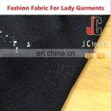 JC S1276 shaoxing textile in stock satin yoryu with trans 100% silk satin fabric black